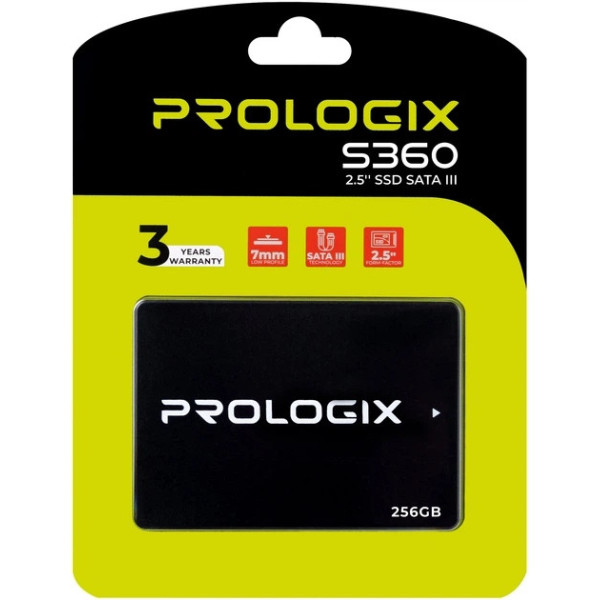 Накопичувач SSD 256GB Prologix S360 2.5" SATAIII 3D TLC (PRO256GS360)