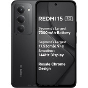 Смартфон Xiaomi Redmi 15 5G 8/256GB Midnight Black (with Adapter) EU