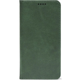 Чехол-книжка Crazy Horse Clasic для Xiaomi Redmi Note 15 Pro+ 5G/Poco M8 Pro 5G Dark Green (Strong)