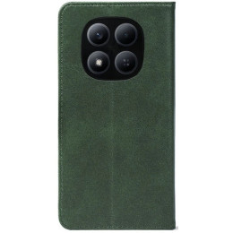 Чехол-книжка Crazy Horse Clasic для Xiaomi Redmi Note 15 Pro 5G Dark Green (Strong) 2