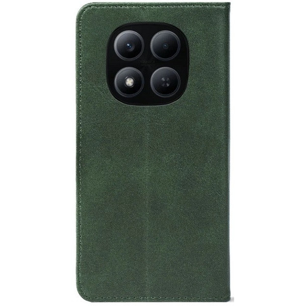 Чехол-книжка Crazy Horse Clasic для Xiaomi Redmi Note 15 Pro 5G Dark Green (Strong)