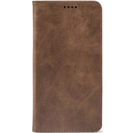 Чехол-книжка Crazy Horse Clasic для Xiaomi Redmi Note 15 Pro 5G Brown (Strong)