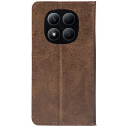 Чехол-книжка Crazy Horse Clasic для Xiaomi Redmi Note 15 Pro 5G Brown (Strong) 2