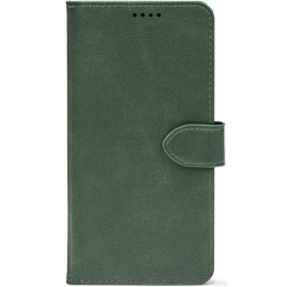 Чохол-книжка Crazy Horse Clasic для Xiaomi Redmi Note 15 Pro 5G Dark Green (Front)