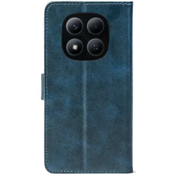 Чехол-книжка Crazy Horse Clasic для Xiaomi Redmi Note 15 Pro 5G Dark Blue (Front)
