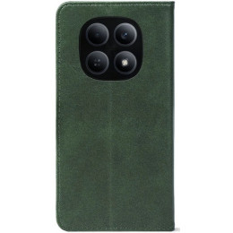 Чехол-книжка Crazy Horse Clasic для Xiaomi Redmi Note 15 5G/Poco M8 5G Dark Green (Strong)