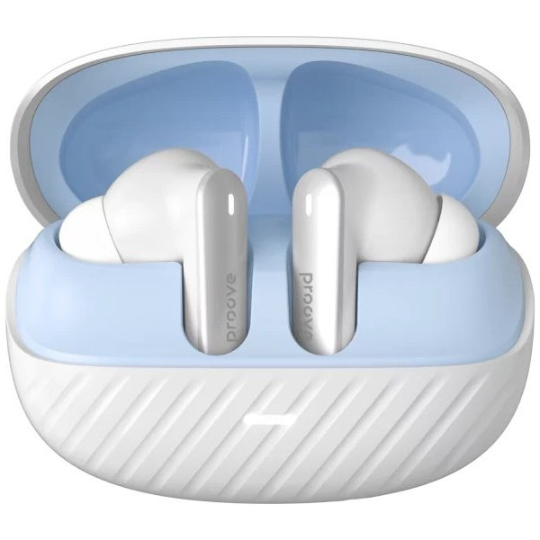 Bluetooth-гарнітура Proove Blitz II TWS with Hybrid ANC (APP) White Blue (TWBL2001AP21)