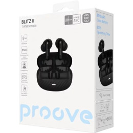 Bluetooth-гарнитура Proove Blitz II TWS with Hybrid ANC (APP) Black Matte (TWBL2001AP19)