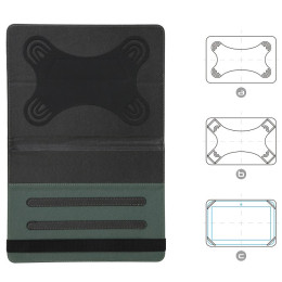Чехол універсальний для планшетів ArmorStandart Elastic Band 10 Black (ARM59075)