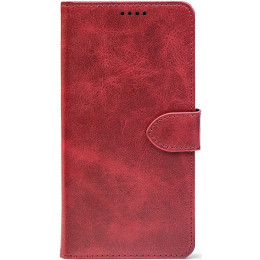 Чохол-книжка Crazy Horse Clasic для Xiaomi Redmi Note 15 Pro 5G Red Wine (Front)