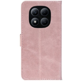 Чохол-книжка Crazy Horse Clasic для Xiaomi Redmi Note 15 Pro 4G Rose Gold (Front)
