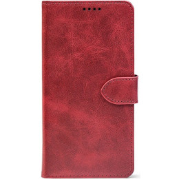 Чохол-книжка Crazy Horse Clasic для Xiaomi Redmi Note 15 Pro+ 5G/Poco M8 Pro 5G Red Wine (Front)