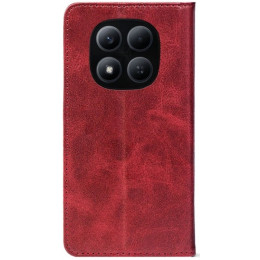 Чохол-книжка Crazy Horse Clasic для Xiaomi Redmi Note 15 Pro+ 5G/Poco M8 Pro 5G Red Wine (Strong)