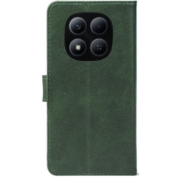 Чехол-книжка Crazy Horse Clasic для Xiaomi Redmi Note 15 Pro+ 5G/Poco M8 Pro 5G Dark Green (Front)