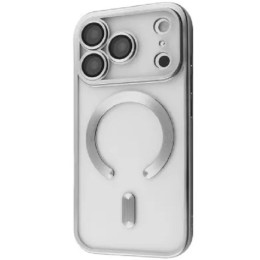 Чехол Metal Matte Case with Magnetic Ring для iPhone 17 Pro Max White Titanium