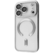 Чехол Metal Matte Case with Magnetic Ring для iPhone 17 Pro White Titanium