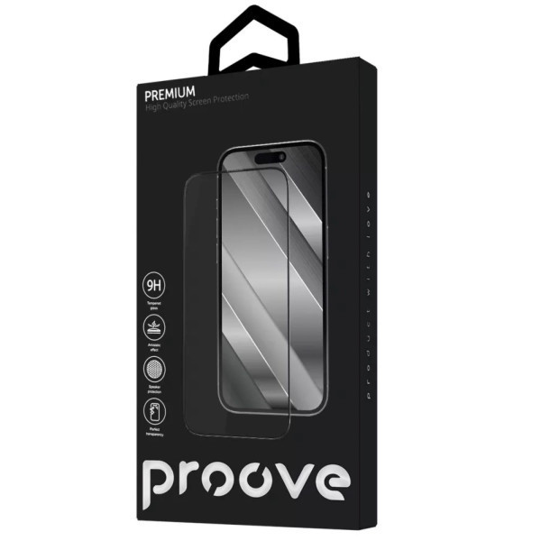 Захисне скло Proove Premium для iPhone 17 Pro Black (PGPPMI17P001)