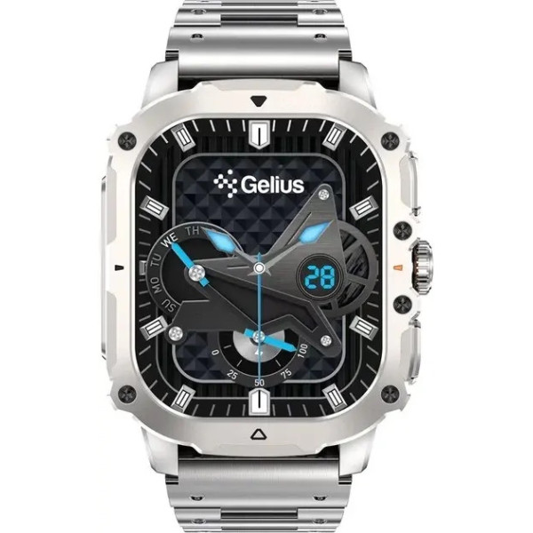 Смарт-годинник Gelius Tactical Heavy GP-SW016 Silver Titan
