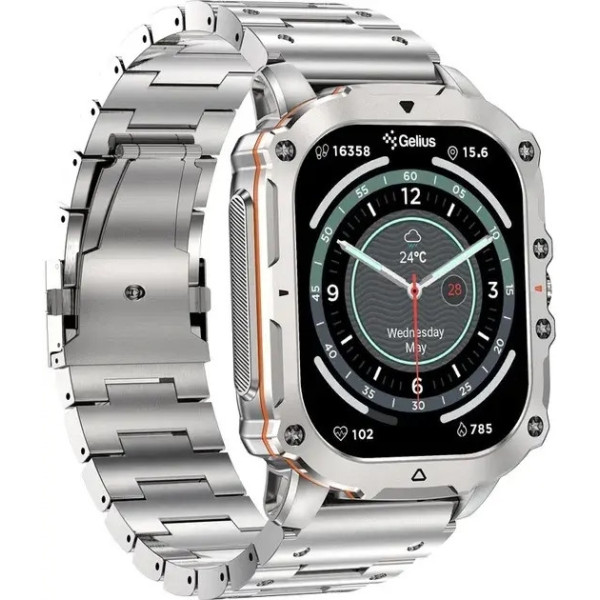 Смарт-годинник Gelius Tactical Heavy GP-SW016 Silver Titan