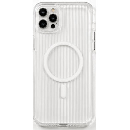 Чехол Corrugated Pattern Case With Magsafe для iPhone 12 Pro Max White