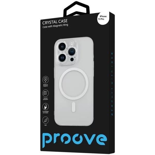 Чохол Proove Crystal Case with Magnetic Ring для iPhone 13 Pro Прозорий (PCCCIP13P001)