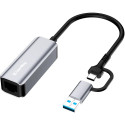 Мережевий адаптер ColorWay USB-A/USB-С 3.0 to RJ45 (CW-AD-CRG)