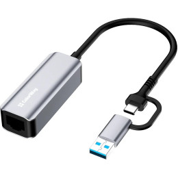 Мережевий адаптер ColorWay USB-A/USB-С 3.0 to RJ45 (CW-AD-CRG)