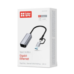 Мережевий адаптер ColorWay USB-A/USB-С 3.0 to RJ45 (CW-AD-CRG) 2