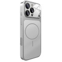 Чехол AG Glass Case With MagSafe для iPhone 15 Pro Silver