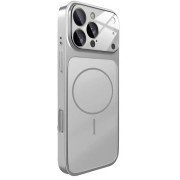 Чохол AG Glass Case With MagSafe для iPhone 15 Pro Silver