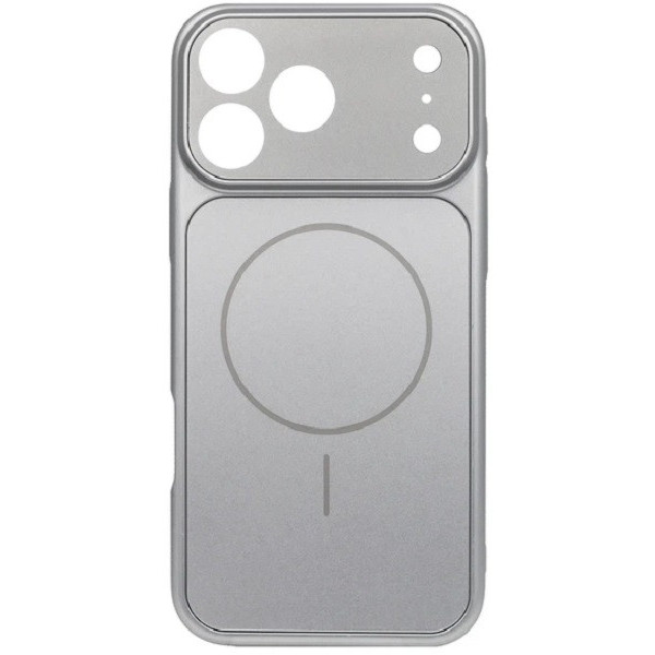 Чехол AG Glass Case With MagSafe для iPhone 16 Pro Silver