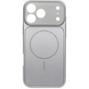 Чохол AG Glass Case With MagSafe для iPhone 16 Pro Silver