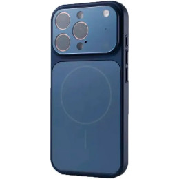Чохол AG Glass Case With MagSafe для iPhone 16 Pro Max Blue