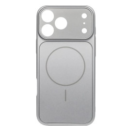 Чохол AG Glass Case With MagSafe для iPhone 16 Pro Max Silver
