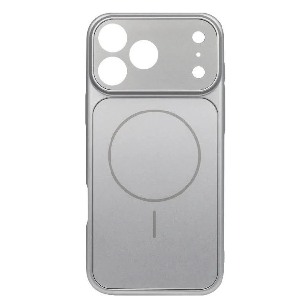 Чехол AG Glass Case With MagSafe для iPhone 16 Pro Max Silver