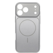 Чохол AG Glass Case With MagSafe для iPhone 16 Pro Max Silver