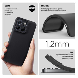 Чохол ArmorStandart Matte Slim Fit Camera Cov для Motorola Edge 70 Fusion 5G Black (ARM91027)
