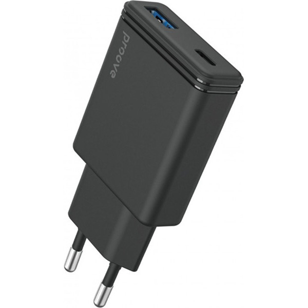 МЗП Proove Slender 45W (Type-C + USB) Black (WCSL45110001)