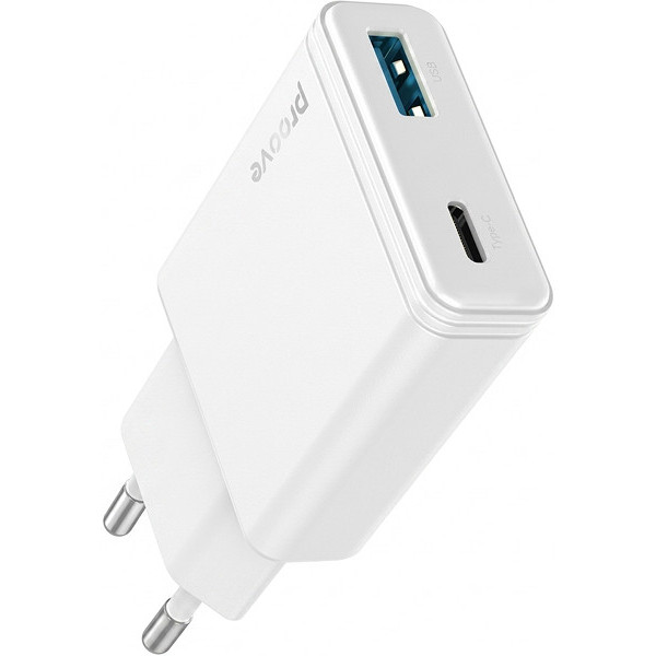 МЗП Proove Slender 45W (Type-C + USB) White (WCSL45110002)