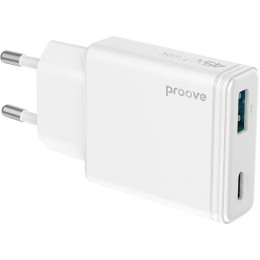 МЗП Proove Slender 45W (Type-C + USB) White (WCSL45110002)
