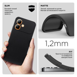 Чохол ArmorStandart Matte Slim Fit Camera Cov для Infinix Smart 20 4G Black (ARM90619)