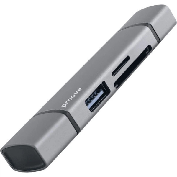 Кардрідер Proove Arc Link 3 in 1 (USB3.0+SD Card+MicroSD) Silver (HBAL00210014)