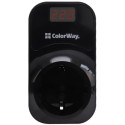 Реле напряжения ColorWay (16A/3680W) 150V-210V/230V-280V DS1 Black (CW-VR16-04D)