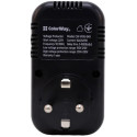 Реле напряжения ColorWay (16A/3680W) 150V-210V/230V-280V DS1 Black (CW-VR16-04D)