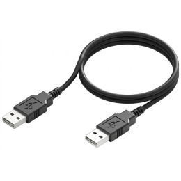 Кабель ColorWay USB to USB 2.0 (M/M) 1m Black (CW-CBUU071-BK)