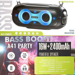 Колонка Bluetooth Hopestar A41 Party Black