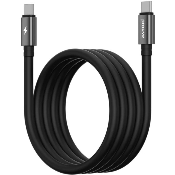 Кабель Proove Magneto Type-C to Type-C 60W 1m Black (CCMA60002201)