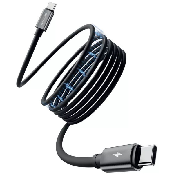 Кабель Proove Magneto Type-C to Type-C 60W 1m Black (CCMA60002201)