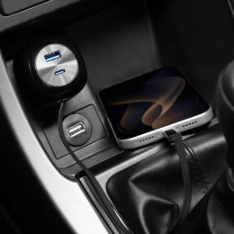 Автомобільний зарядний пристрій Proove Pulsar 65W (Type-C + USB) + Retractable Type-C Cable Black (CCPR65110001) 2