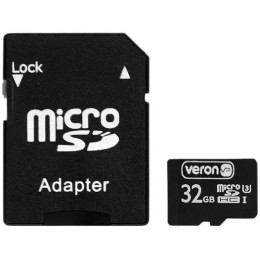 Карта пам'яті Veron microSDHC 32GB UHS-I + SD-адаптер 2